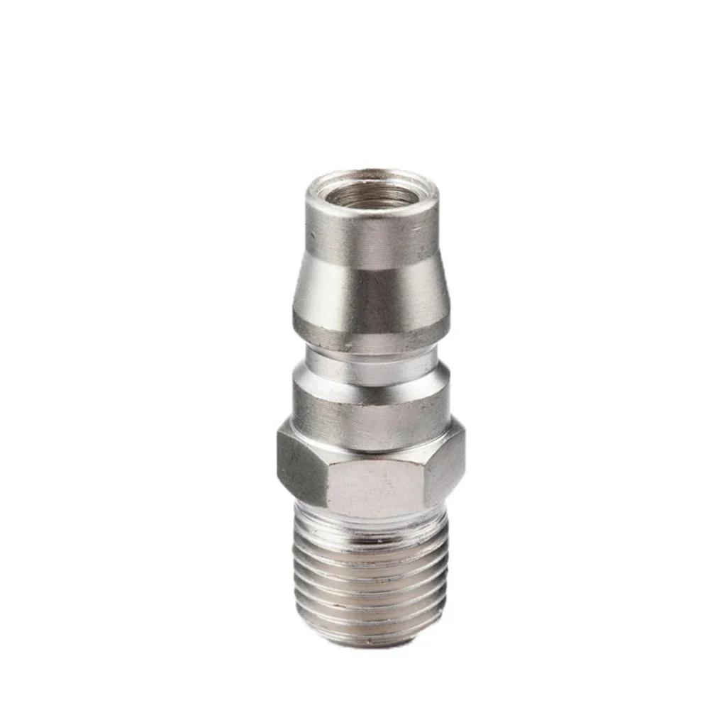 5PCS Male Coupling Air Fitting With 1/4inch Male Thread (20PM) Air Coupler Steel Thread Adapter Air Compressor Accessories