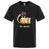 Angry Cat Go Away Cartoons Print Unisexs Tshirts Oversized Crewneck T Shirts Breathable Clothes Summer Cotton TShirt Loose
