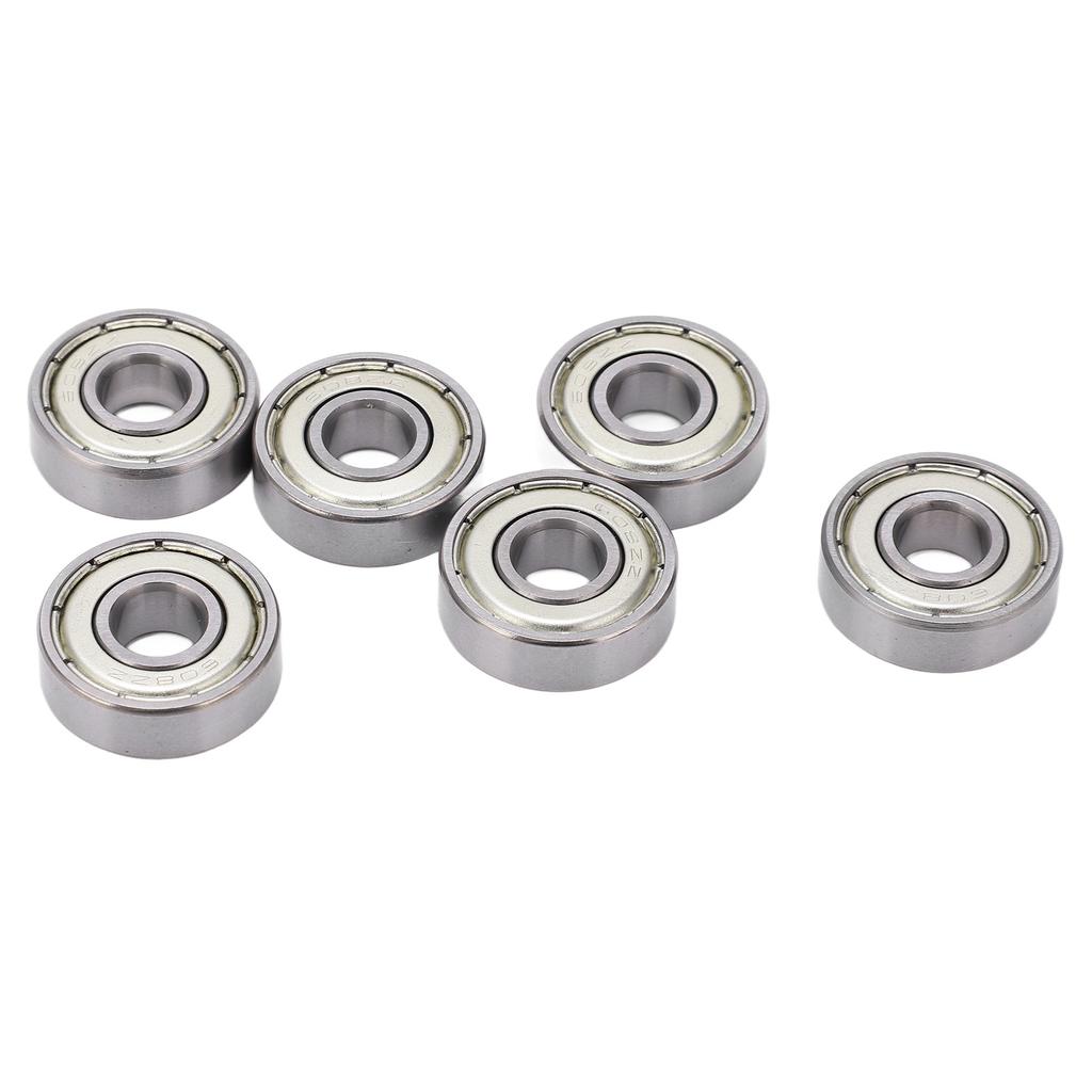 8PCS 608 Roller Skate Bearings Speed Smoothly Low Friction Bearings Skate Board Carbon Steel Roller Bearings