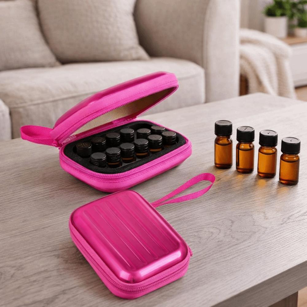 15 Fack Eterisk Olja Fodral Stötsäkert Fuktsäkert Oljor Förvaring Organizer Plåtbeklädd Bekväm Eterisk Olja Förvaringspåse