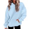 Women's Fashion Daily  Casual Hoodie Long Sleeve Solid Color Top