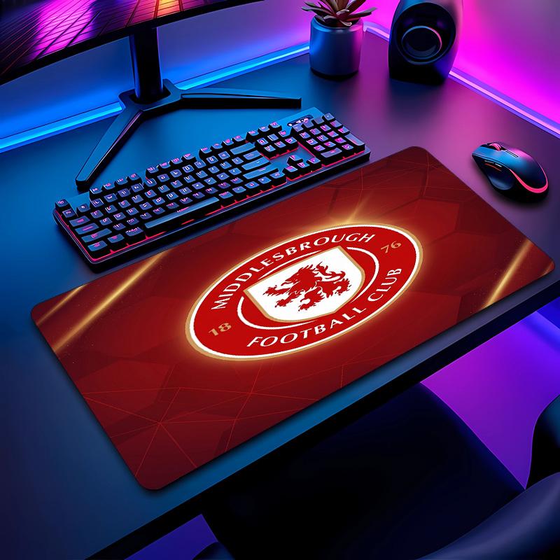 Middlesbrough Football Pattern Mouse Pad Non?Slip Rubber Base Gaming Mousepad For Desk Office Home