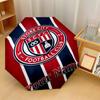 Stoke City FC Automatic 3‑Fold Umbrella 8‑Rib Windproof Folding Umbrella Sun Rain Protection For Outdoor Travel Daily Use