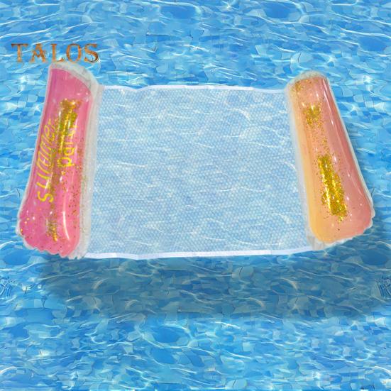Inflatable Pool Hammock Float PVC Water Hammock Lounge 4 In 1 Saddle Lounge Chair Drifter Lake Beach Float Lounger for Summer Water Fun
