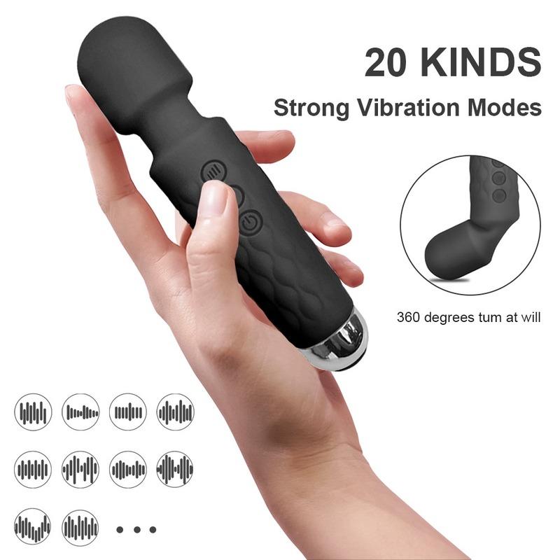 Mini Powerful Vibrator Sex Toys for Woman AV Magic Wand Vibrators Clitoris Stimulator Masturbator Dildo Erotic Toys