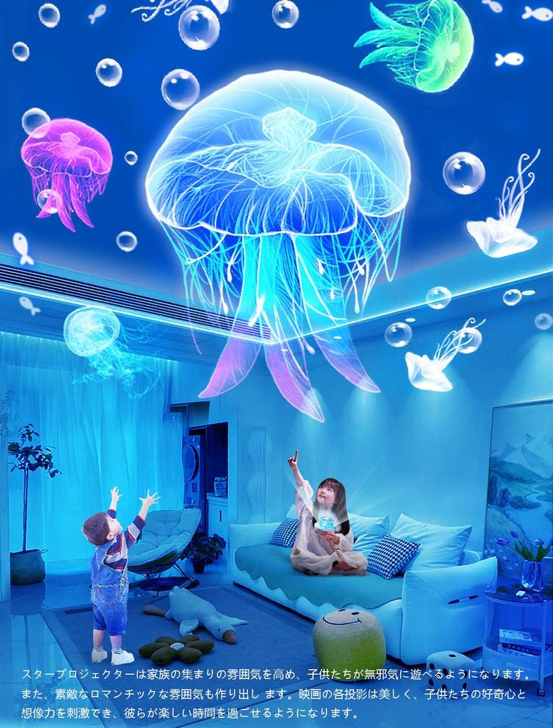 Popular planetarium for home perfect for kids and Features 8 projection unicorn and dolphin and can be used as a bedside lamp or nursing Features