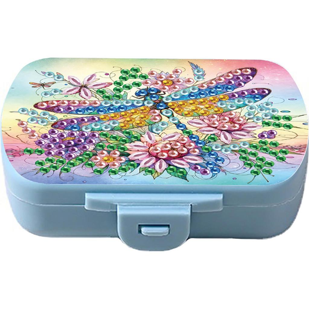 Diamond Art Painting Vitamin Multi-Compartment Organizer Box Six-Compartment for Outdoor Sports Business Trip Or Handbag