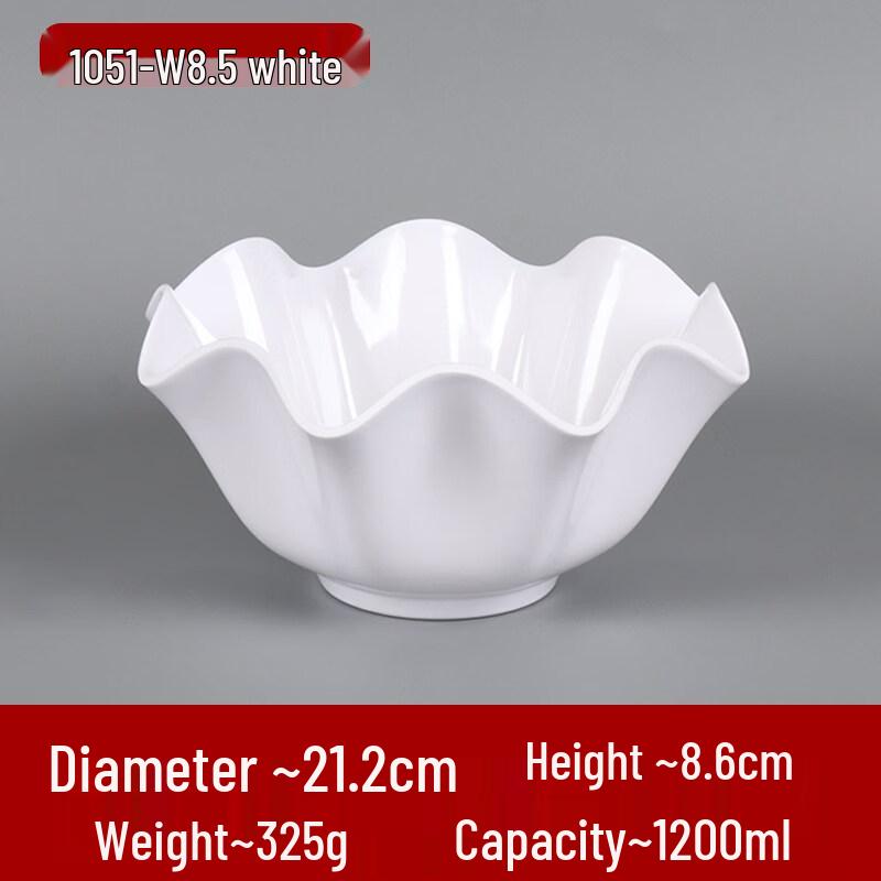 Jingbaodi Melamine Lace Edge Hot Pot & Soup Bowl