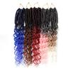Locs di Dea Ricci Crochet Capelli Locs Morbidi Treccine Sintetiche Estensioni Capelli Stile Bohemien per Donne Nere