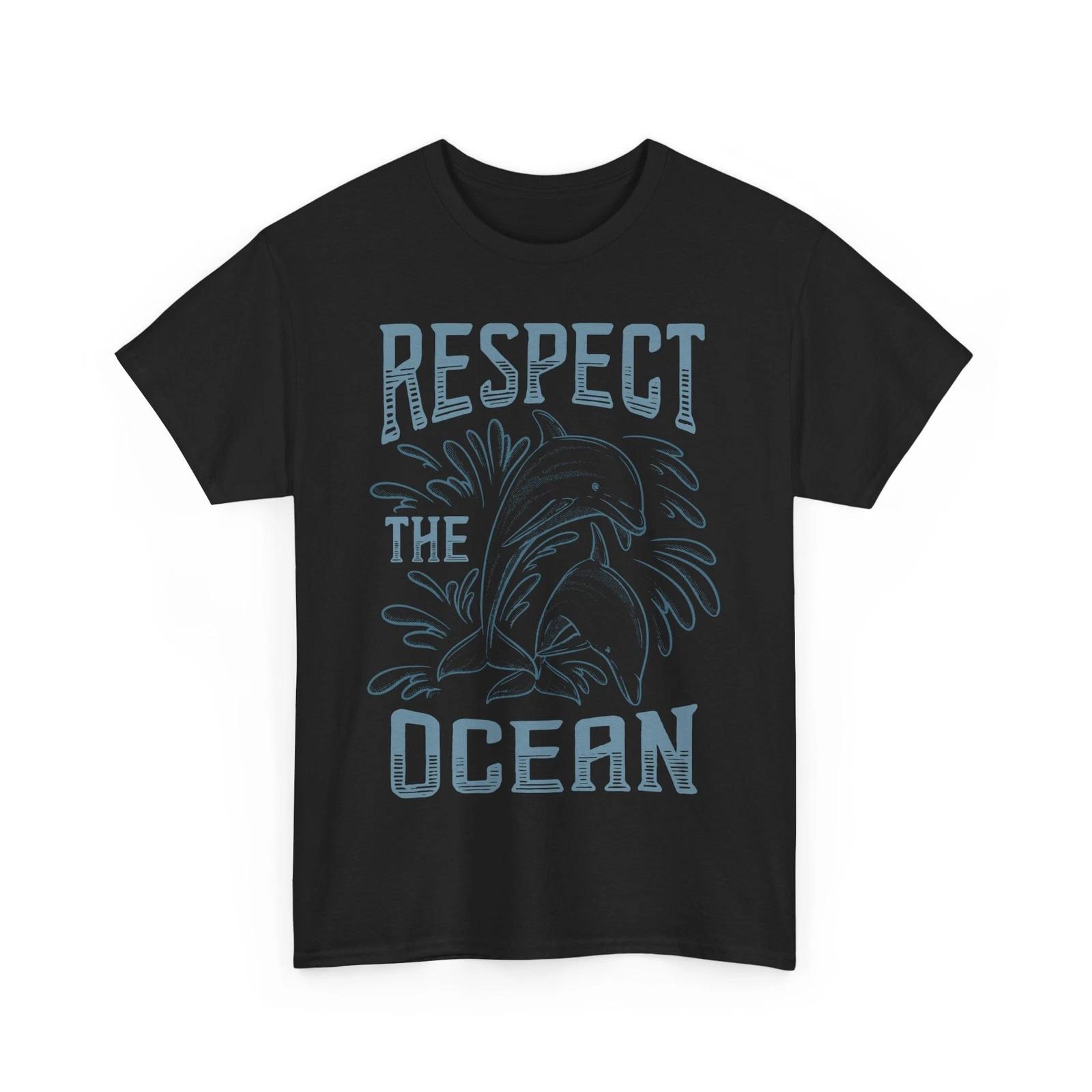 Beach Vibes Shirt | Summer Ocean Waves Tee | Respect the Ocean T-Shirt S
