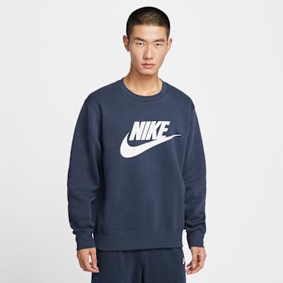 Nike Sportswear Club Sweatshirt Men s Obsidian Color/White M