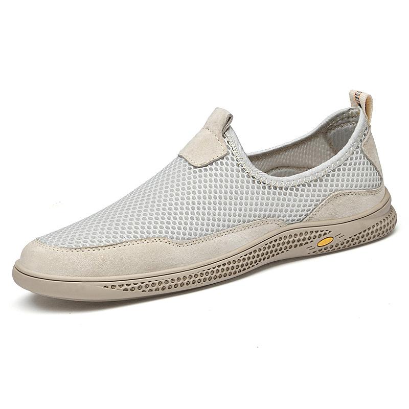 

Обувь Мужская Полая Дышащая Сетчатая Обувь Однопедальная Легкая Износостойкая Обувь для Папы Большого Размера Мужская Обувь 46