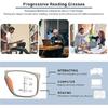 TR90 Bifocal Progressive Reading Glasses Flexible Sport Multifocal discoloration