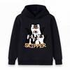 Kids Boys Girls Hoodie Pullover Sweatshirt, Funny Penguin Team Skipper Graphic Casual Loose Long Sleeve Hooded Top for Daily Outdoor Wear, Soft Warm