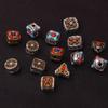 Tibetan Silver Two-Tone Spacer Beads - Antique Gold Meander, Cloud DIY Handmade Jewelry Accessories.