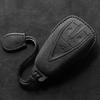 Leather Suede Car Key Case Fob For Changan Cs35 Plus Cs55 Plus Cs75 Plus   Keychain Suede Car Accessories