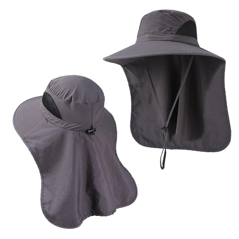 Bucket Hat Breathable Sunshade Sun Protection Hat Men and Women Plus Brim Sun Hat Outdoor Quick Drying Mountaineering Fishing Hat