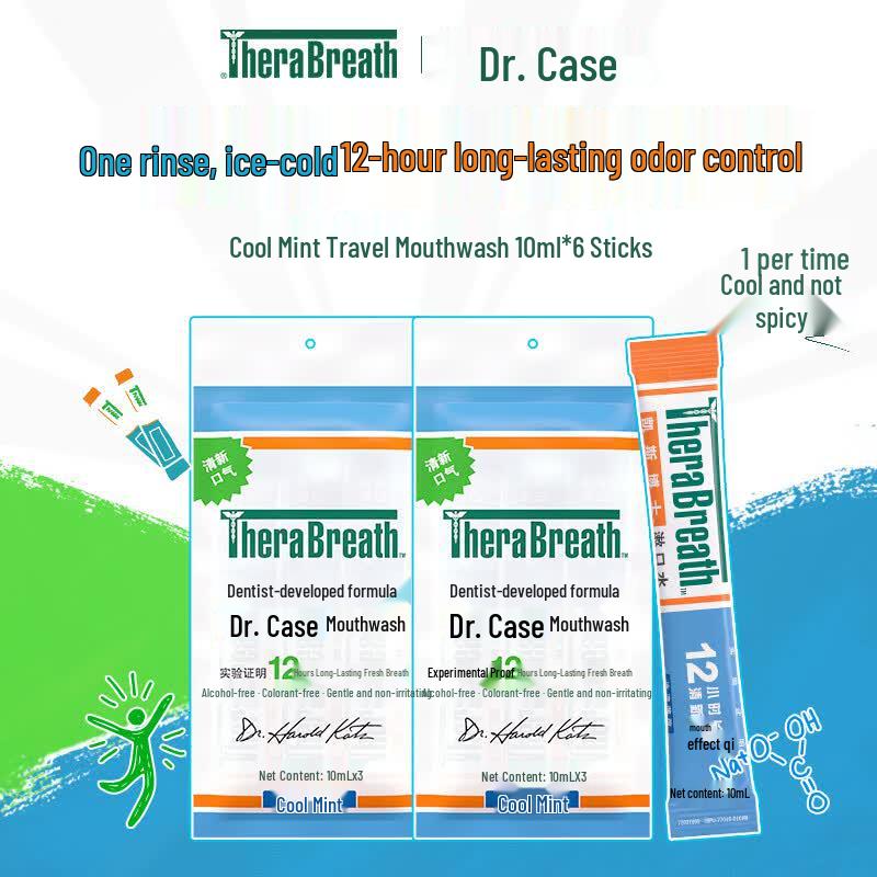 TheraBreath Dr. Katz Cool Mint Portable Mouthwash