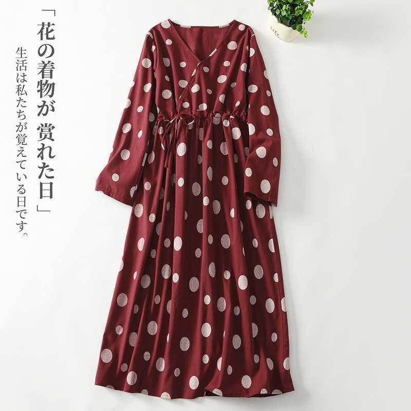 

2025 New V-neck Long-sleeved Dresses for Women M