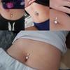 5pcs/set Stainless Steel Navel Belly Button Rings Women Fashion Belly Button Ring Piercing Body Piercings Jewelry