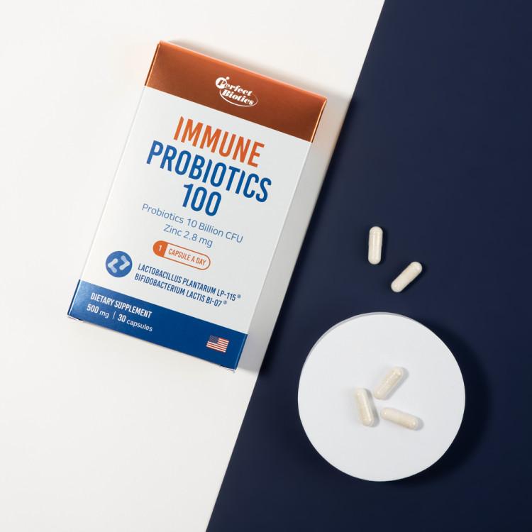 Vitamin Village Perfect Biotics Immune Probiotics 10 Billion Guaranteed Lactic Acid Bacteria 30 Capsules, 1 Unit, Korean Health