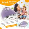 Electric Nail Clipper 3 Speeds Levels Electric Nail Trimmer with Nail Clip Storage Rechargeable Automatic Nail Clipper Portable Electric Fingernail