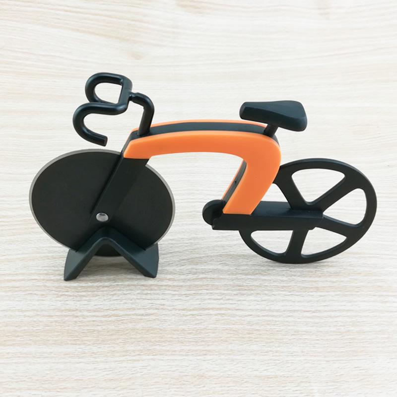 Bicycle Pizza Cutter Wheel Stainless Steel Plastic Bike Roller Pizza Chopper Slicer Kitchen Gadget