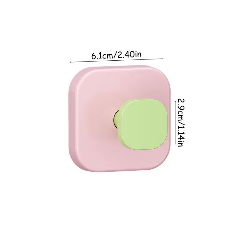 4pcs Dopamine Strong Suction Cup Hooks - Drill-Free & Trace-Free Adhesive Wall Hooks,ulti-Scene Home Organizer For Coat Hooks