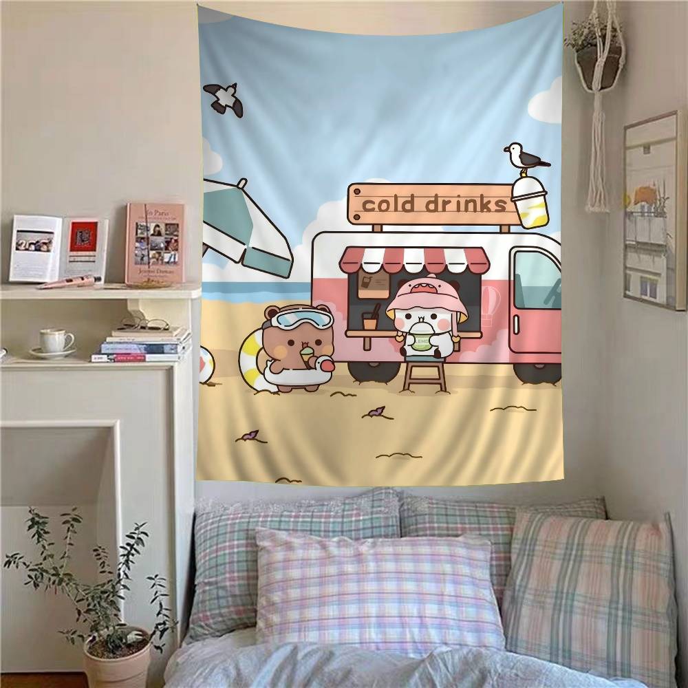 BuBu Und DuDu Anime Wandteppich Für Wohnzimmer Haus Studentenwohnheim Dekor Hausdekor