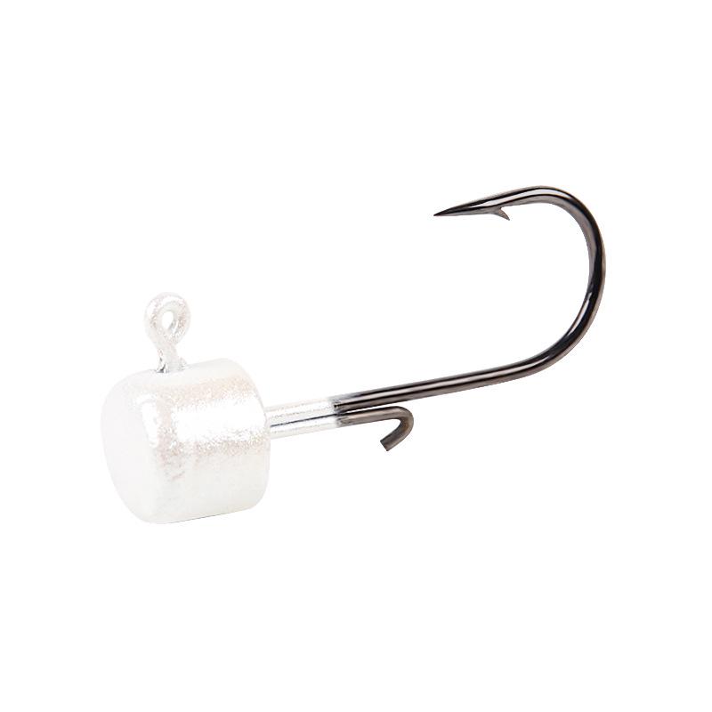 5 Pcs/bag - Sharp 6-Color Internal Lead Head Hook Lure for Bass Fishing