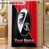 StrandtuchSC Freiburg FC Benutzerdefinierter Name Text Personalisierbares Weiches Handtuch für Strand Pool Innenbereich Heimdekoration Geschenk