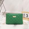 Embroidered Rhombus Soft Bag New Versatile Shoulder Messenger Women's Bag Niche Leather Mobile Phone Change Bag