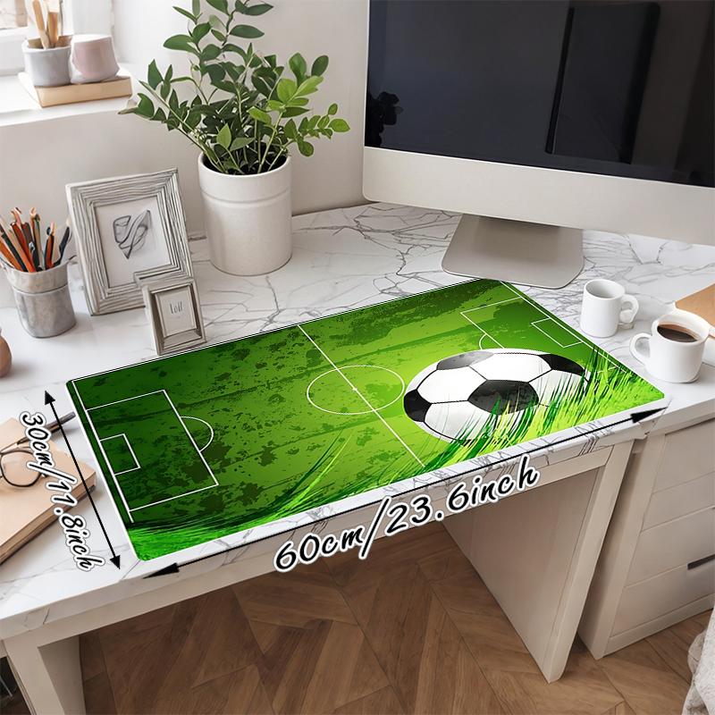 1Pc Soccer Field Gaming Mouse Pad Keyboard Desk Mat Non-slip Rubber Lock Edge Waterproof Computer Mousepad for Office Home Decor Y1580