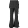 Women's Spliced Slim Fit Micro-Flare Commuter Pants