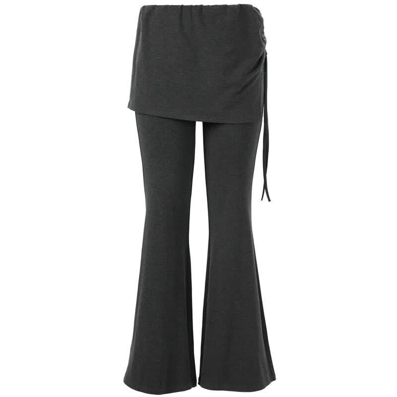 Women's Spliced Slim Fit Micro-Flare Commuter Pants