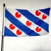 Flagge der niederländischen Provinz Friesland 90x150cm Polyester Außen-Hängebanner Nationale Dekoration