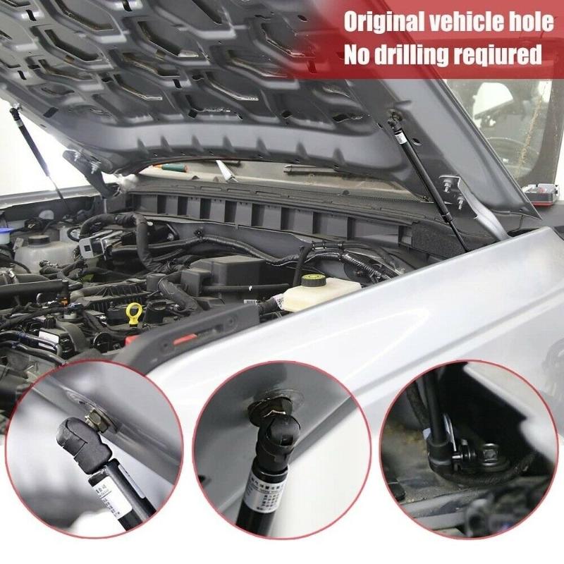 Car Front Hood Gas Shocks Hood Strut Lift Supports Spring Dampers For Ford Bronco 2021 2022