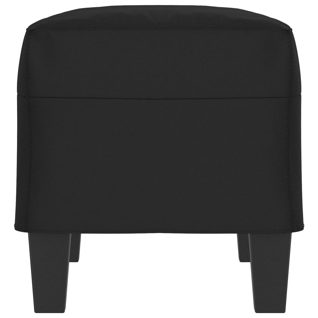 Black Bench 70 X 35 X 41 Cm Microfiber Fabric
