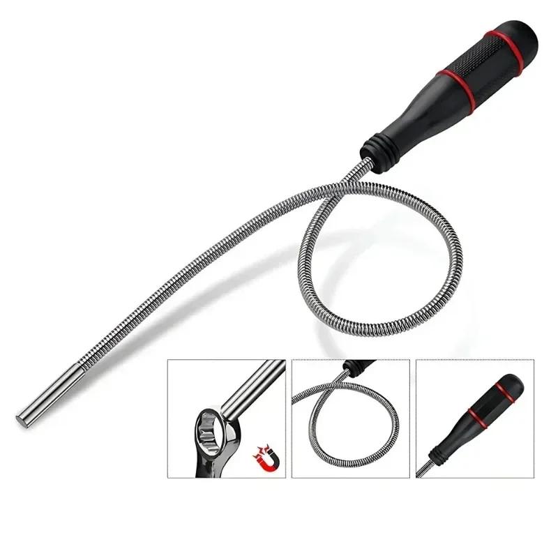 Flexible Magnetic Pickup Tool Magnet Garage Tool Magnet Grip Grabber Claws Bendable for Keys Bolts Screws Nuts Pick Up Tool