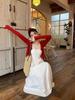Korean Style Gentle White Camisole Dress for Girls - Early Spring 2026 First Love Long Skirt