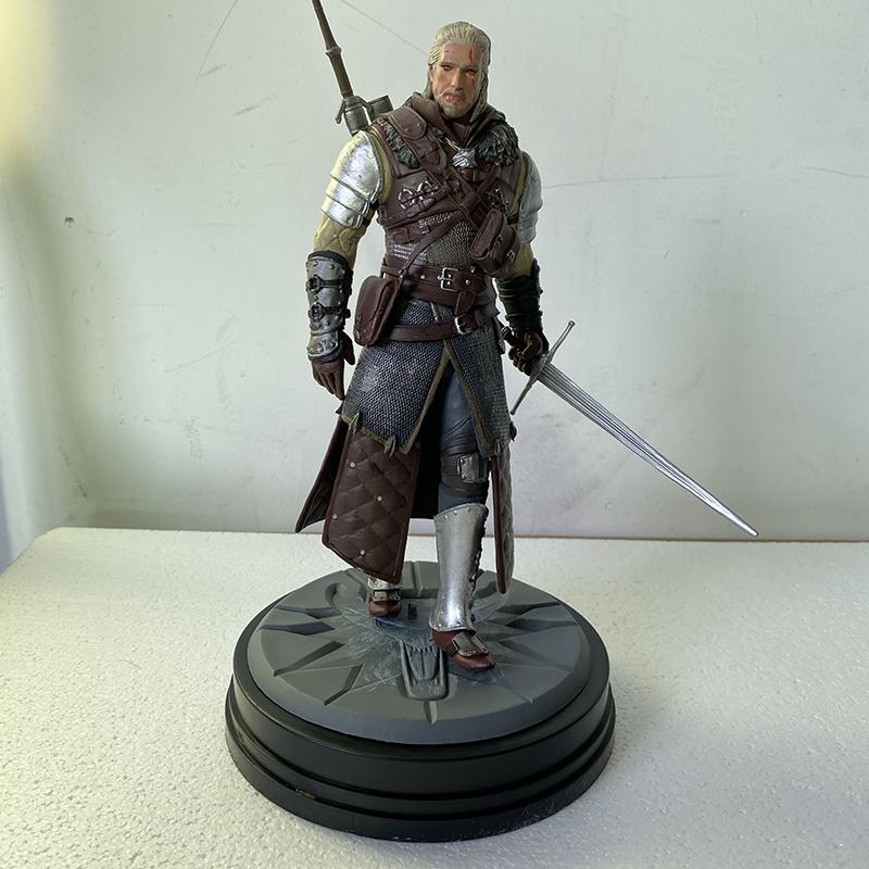 Toys Model Witcher-ed 3 Hunt Geralt Wolf Action Figure Collectable Doll 24cm Gift