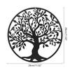 Kovová nástěnná dekorace Strom života Vnitřní Venkovní Zahrada Statek Dekorace Závěsná ozdoba pro Domov Dárek k kolaudaci