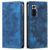 For Xiaomi Redmi Note 10 Pro 4G Mandala Embossed PU Leather Flip Wallet Case Magnetic Closure Cover