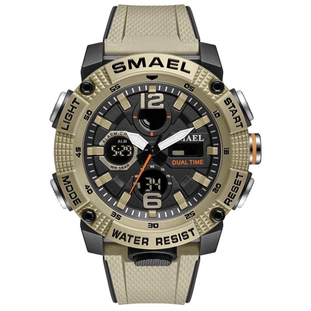 Men's Waterproof Luminous Running Alarm Clock Watch