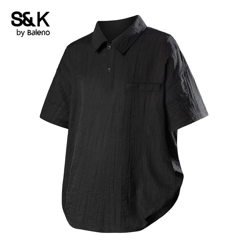 Baleno S&K Men s Loose Fit Short Sleeve Shirt L