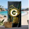 Green Bay Packers Print Beach Towel Soft Portable Quick?dry Towel For Pool Summer Vacation Outdoor Sport