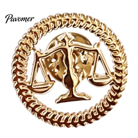 Alloy Brooch Pin Justice Scale Lapel for Lawyer, Vintage Balance Attorney Suit Accessory Brooch, Formal Outfits Accessories Offices and Graduations
