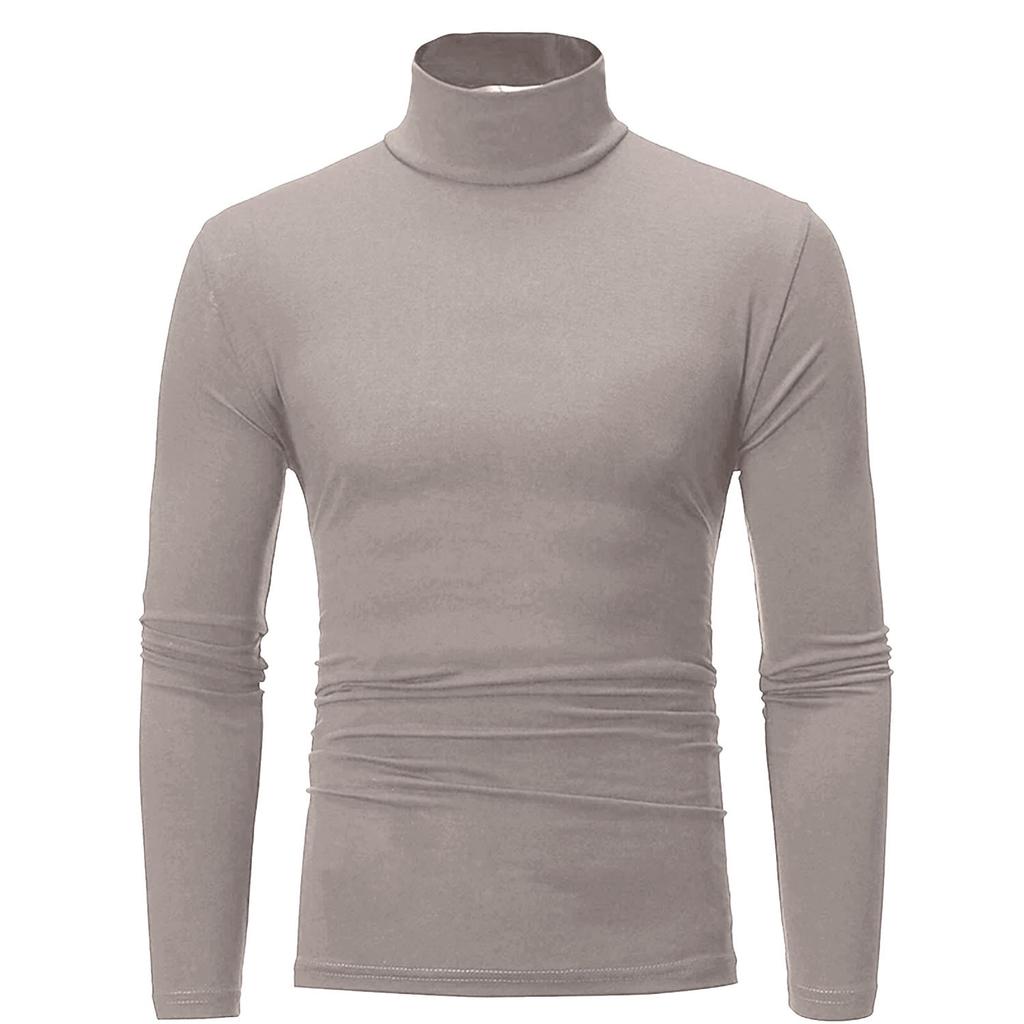2023 Foreign Trade Men's Autumn and Winter Turtleneck Multi-color Bottoming Shirt Long-sleeved Polished Velvet Inner Thermal Underwear