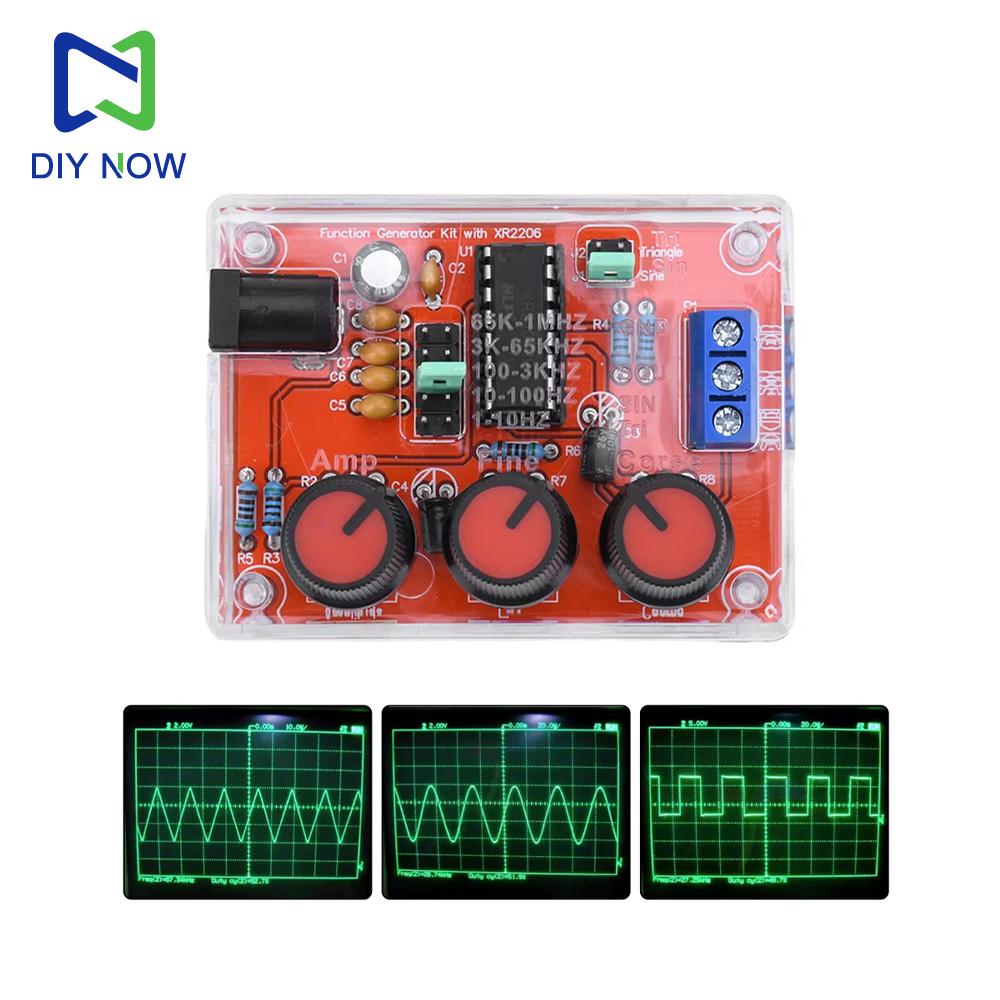XR2206 High Precision Signal Generator DIY Kit Sine Triangle Square Waves 1Hz 1MHz Frequency Range Adjustable Frequency