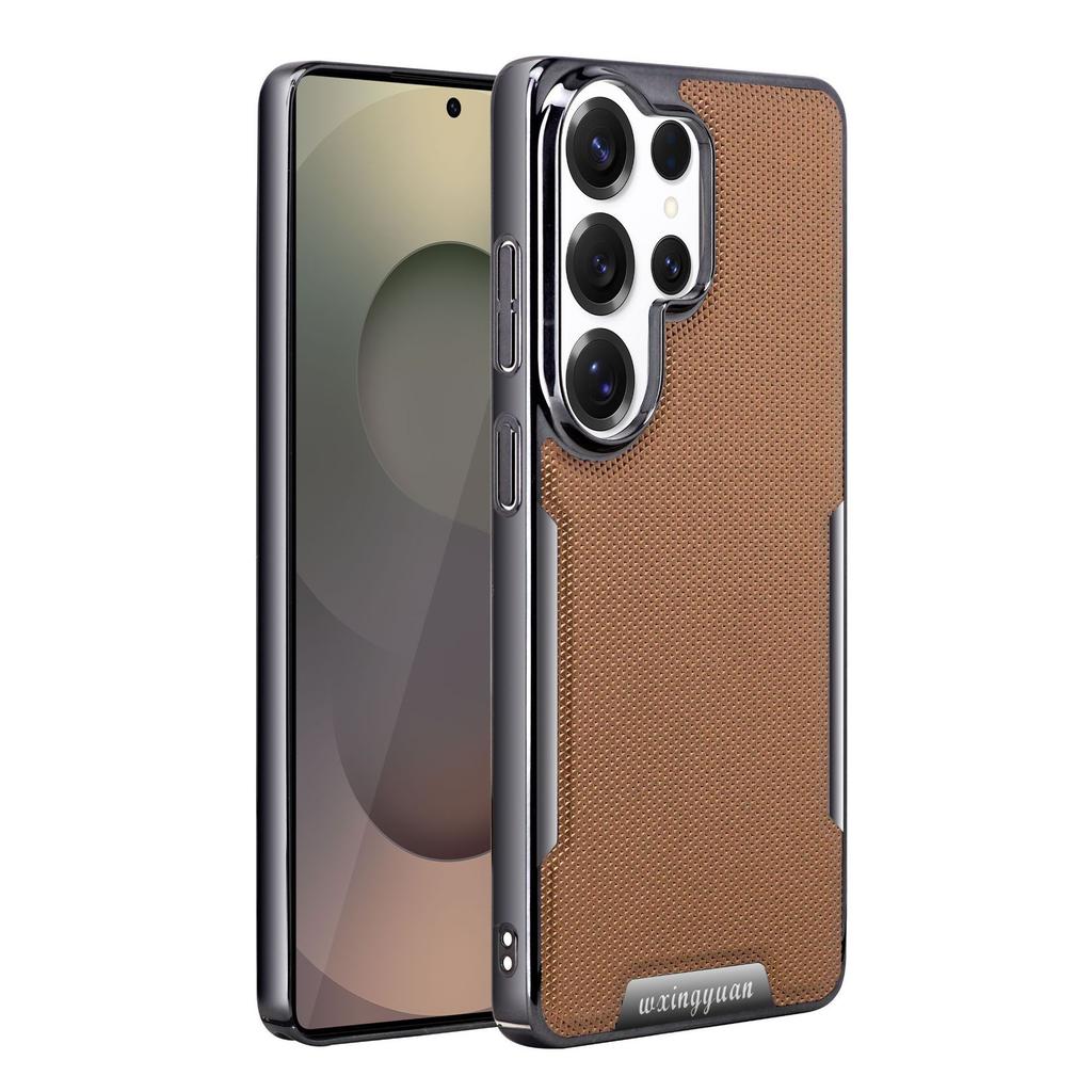 Samsung S11Ultra Electroplated Leather Pattern Mobile Phone Case S11Ultra Business Anti-drop S11Ultra Model